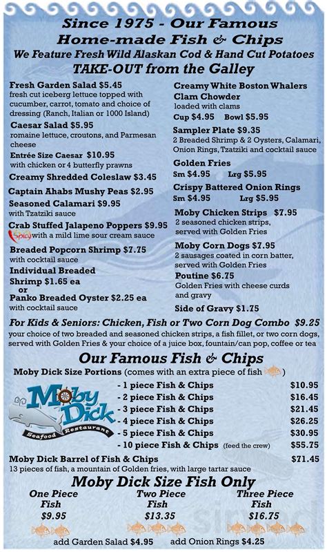 moby dick's menu with prices